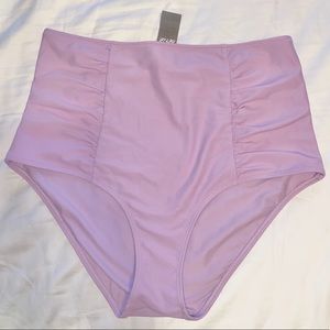 NWT Purple High Waisted Bikini Bottom